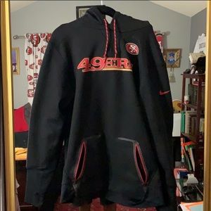 49ers nike hoodie size xl